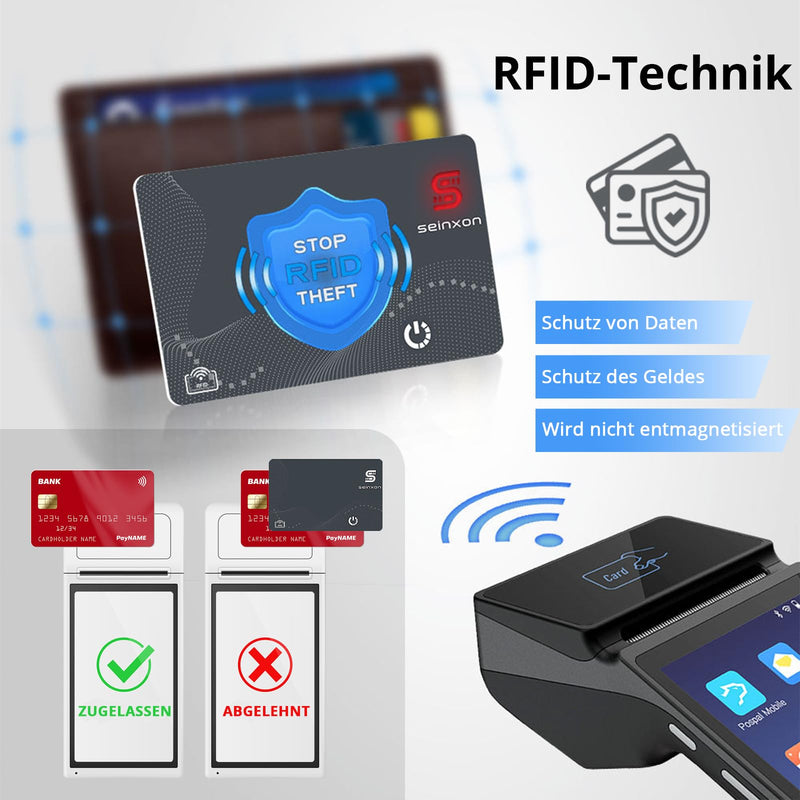 Wallet Tracker RFID Blocking Card & Mini Keychain Tag Item Finder with Recharge Clip Works with Apple Find My (iOS Only) Slim & Mini