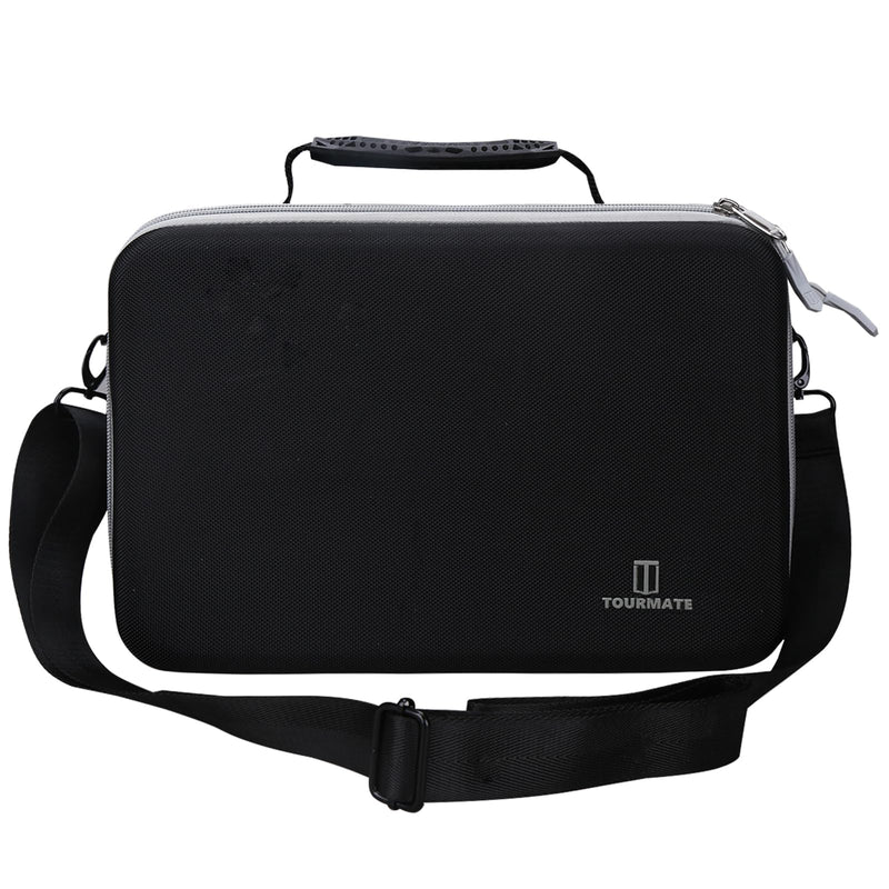 Hard Document Scanner Carrying Case for Plustek Photo Scanner - ephoto Z300, Scan 4x6 Photo in 2sec, Auto Crop and Deskew CCD Sensor, Protective Carrying Storage Bag(ONLY CASE) (Black + Gray) Black & Gray