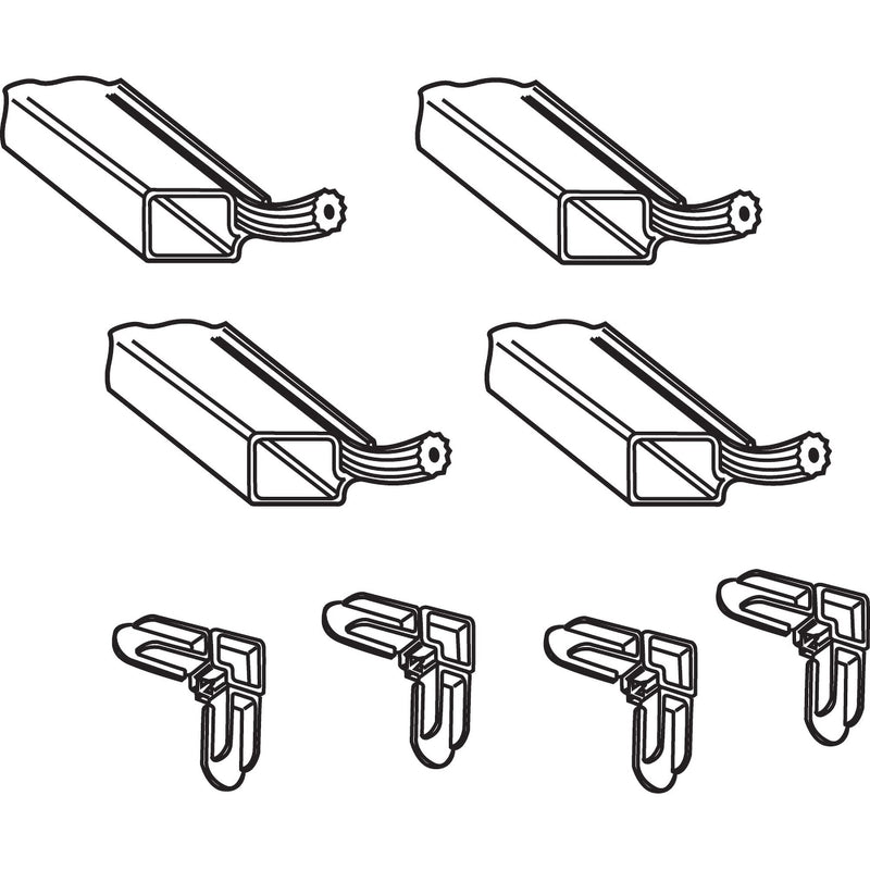Prime-Line PL 7803 Screen Frame Kit, 5/16 In. x 3/4 In. x 36 In., Aluminum, Mill Finish (1 Kit)