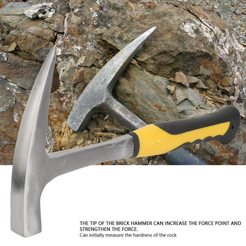 Chisel, Geological Hammer, Stone Hammer, Geologist Hammer, Hammer for Breaking Bricks, Geology Hammer, Double Head Duckbill Hammer for Geological Investigations with Flat Mouth (S) S