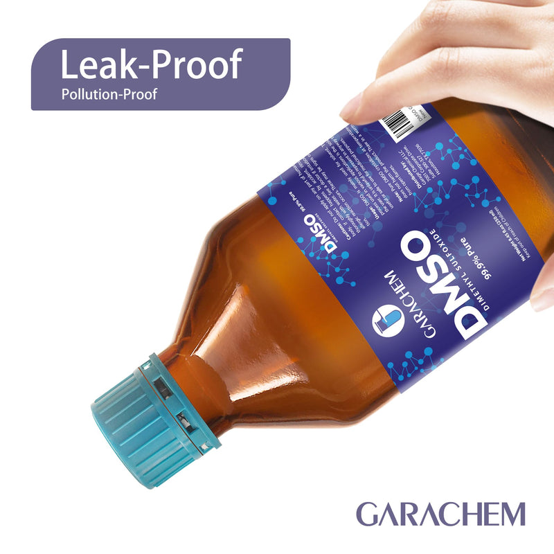 GARACHEM Pure DMSO in a Glass Bottle, Pure Liquid Dimethyl Sulfoxide 8 OZ, Non-Diluted, Low Odor