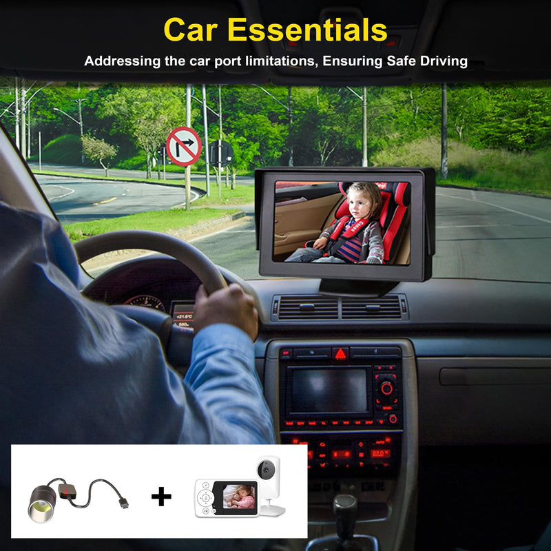 USB C to 12V Adapter, USB C to 12V Cigarette Lighter Adapter PD3.0 Type C Male to 12V Cigarette Lighter Socket Female Cable for Dash Cam Power Bank GPS Car Led Light Strips 2 Pack
