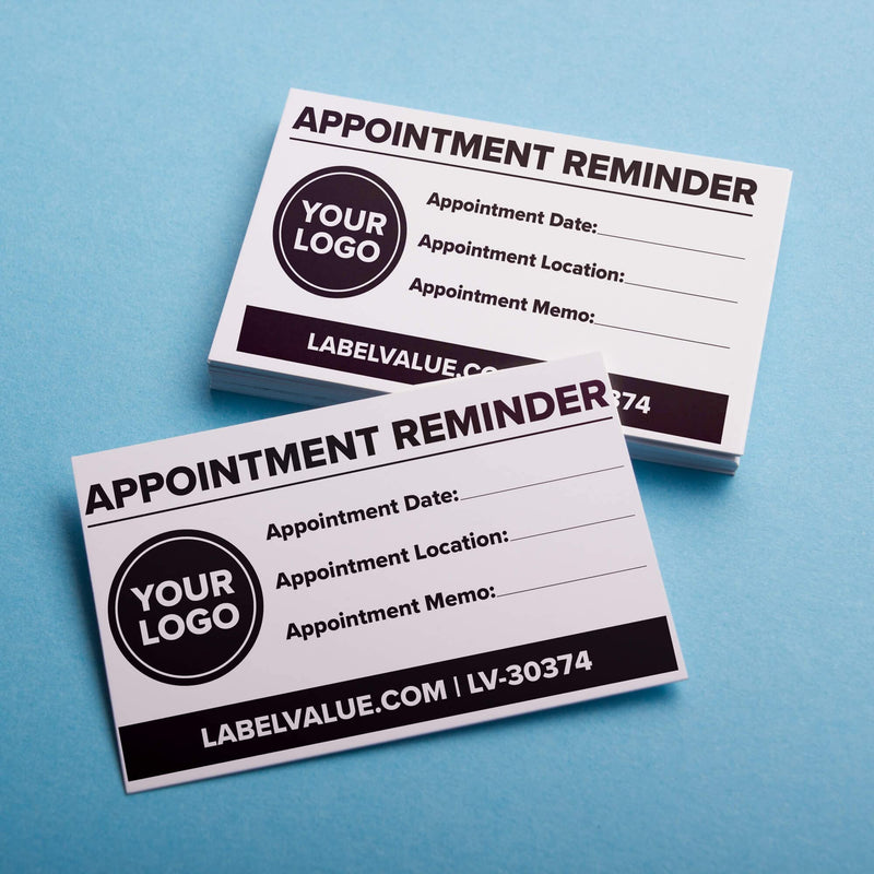 LabelValue LV-30374 Appointment Cards - Compatible with Dymo LabelWriter 450 Series and Earlier Printers - 2 x 3-1/2", 300 Cards/Roll, Non-Adhesive, Perfect for Appointment Reminders and More