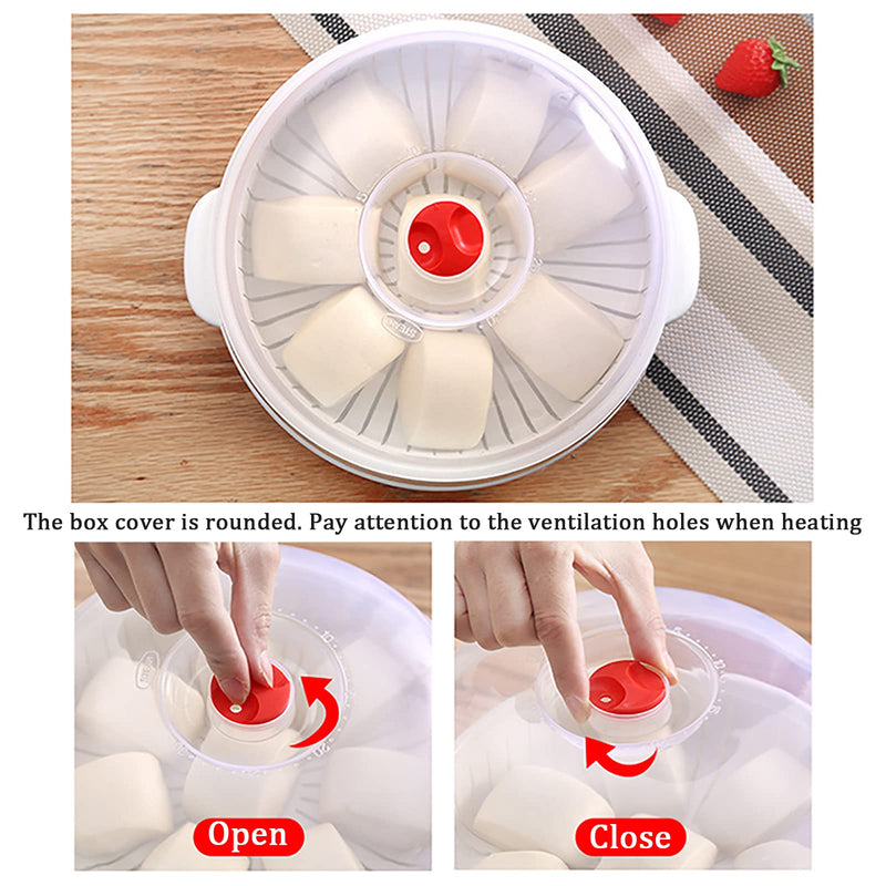 Microwave Vegetable Steamer, Microwave Steamer for Vegetables, Microwave Heating Bowl, Micro Cookware for Cooking (3 - Layer) 3 - Layer