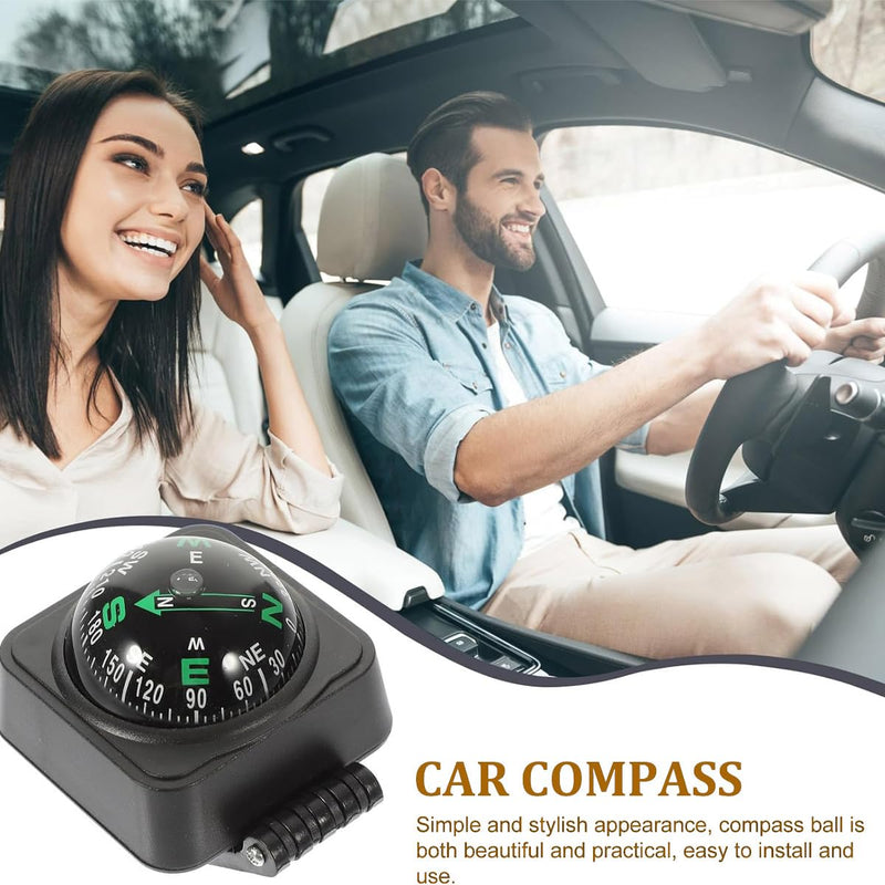 GOKT Marine Compass - Variable Angle Car Compass, Dash Compass for Automotive Use, Durable and Reliable Navigation Tool for Your Vehicle Car Compass Ball, Dash Mount Adjustable Compass