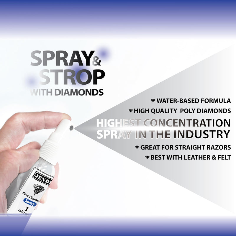 Jende 1 Micron Poly Diamond Spray 50ml-Liquid Diamond Spray