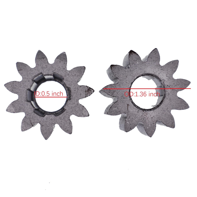 IEQFUE 2PCS Steering Sector Pinion Gear GX20053 Compatible with John Deere D100 110 160 170 LA140 LA145 LA150 LA155 102 105 115 125 135 145 LA165 LA175 X110 X120 LA120 Mowers