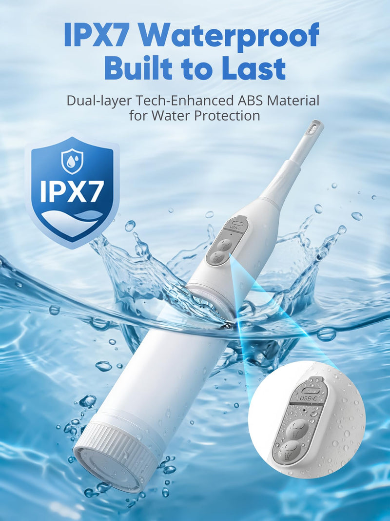 Portable Bidet for Travel – Electric Peri Bottle with Dual Spray Modes, 360° Nozzle, Water Bottle Adapter, USB Rechargeable, Waterproof, Travel Bidet for Postpartum & Personal Hygiene White