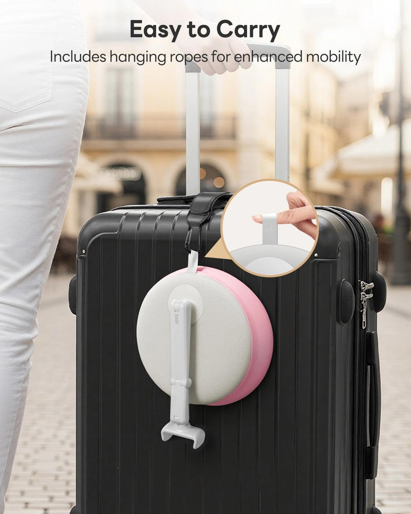 SAIJI Cell Phone Pillow Holder mini iPhone Stand for Bed, Upgraded mini Angle & Height Adjustable Phone Pillow Stand for Watching Video On Bed/Sofa/Lap, Fit for 4.7"-7.0" Device (Pink) Pink