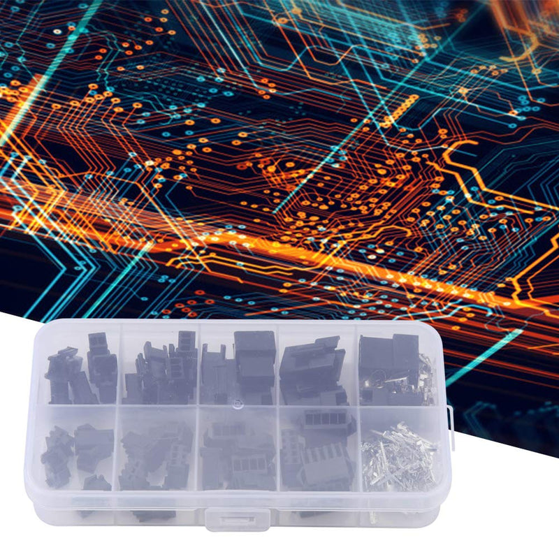 SM Connector JST-2.54mm Male Female Cable Terminals Jumper Crimp Pin Header Connector Housing Kit - 200PCS,Terminals
