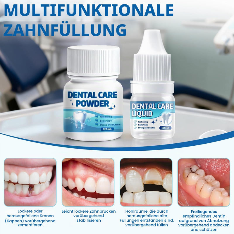 Dental cement self-hardening durable, tooth adhesive for crowns | Tooth filling, self-hardening, durable, denture adhesive, solution for crowns, bridges, dental caries and lost fillings