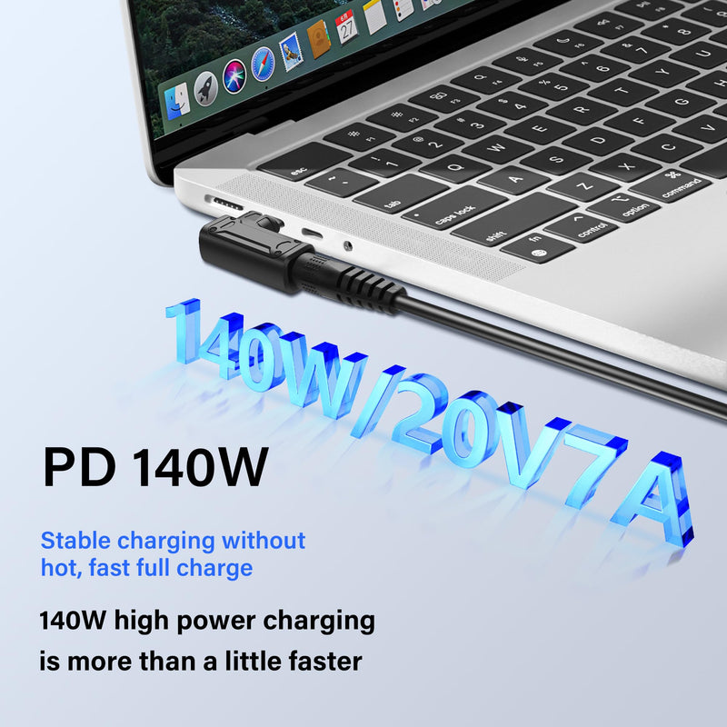 SinLoon PD 140W DC5521 to Type C Power Charging Adapter DC 5.5mm x 2.1mm Female Input to USB C Male Connector with PD Automatic Identification Chip,for Phone,Tablet,Laptop (DC5521 G)