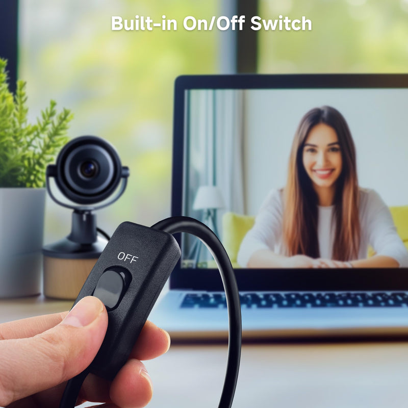 Cable Matters 2-Pack USB On Off Switch - 3ft, Support Data and Power, Short USBA Extension Cable with ON Off, USB Power Switch 3 ft