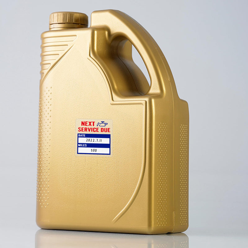 [Australia - AusPower] - Hybsk Clear Oil Change/Service Reminder Stickers 2x2 inch Premium Quality Oil Change Stickers 200 Labels on a Roll (Blue) Blue 