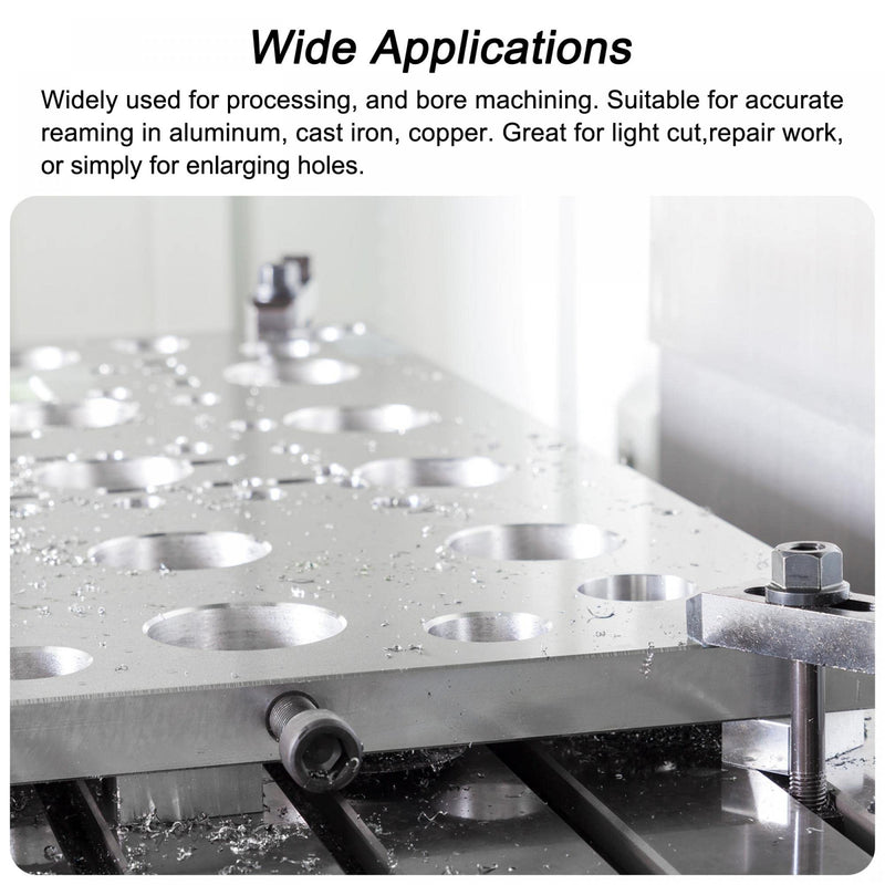sourcing map Clamping Reamer 10mm H7 4241 High Speed Steel Spiral Grooves Lathe Reamer Cutter 10mm
