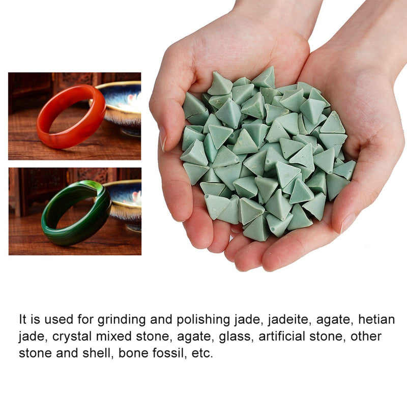 Rock Tumbling Media, Resin Abrasive Tumbler Media Polishing Beads for Rock Tumbler Vibration Machine