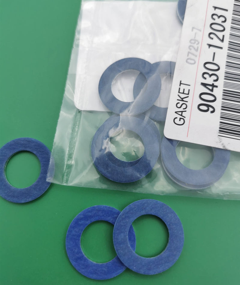 [OEM Products] BENEDETTO Auto Service 10 PCS Oil Drain Plug gaskets/Crush washers Replacement for Toyota Drain Plug Washer Replaces# 90430-12031 Aluminum (QTY10)