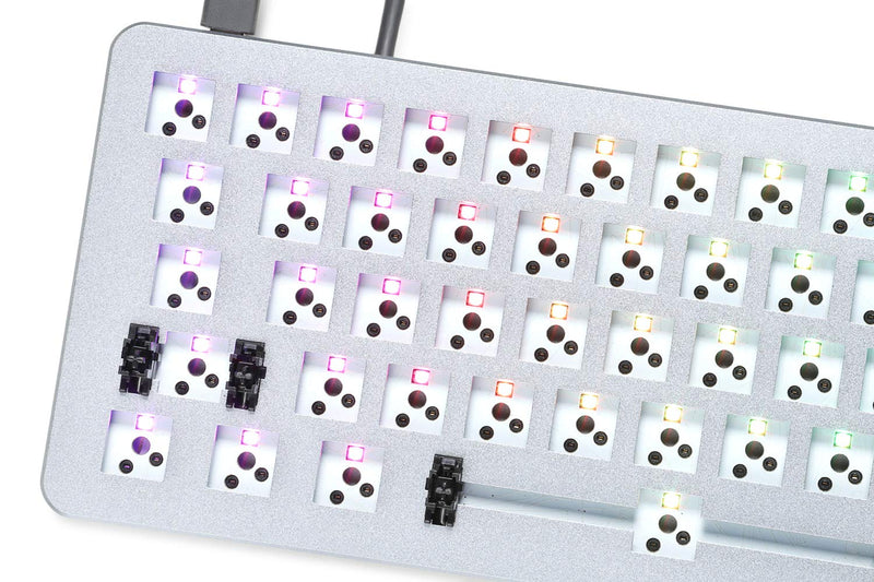 DROP ALT Mechanical Keyboard — 65% (67 Key) Gaming Keyboard, Hot-Swap Switches, Programmable Macros, RGB LED Backlighting, USB-C, Doubleshot PBT, Aluminum Frame (Barebones, Gray) Barebones Space Gray