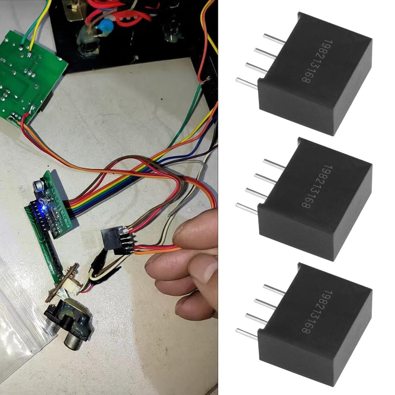 The Lord of the Tools 4pcs Black 4 Pin DC-DC 5V B0505S-1W Isolation Transformer DC-DC 5V to 5V B0505S-1W Power Supply Module Fixed Input Voltage 1W