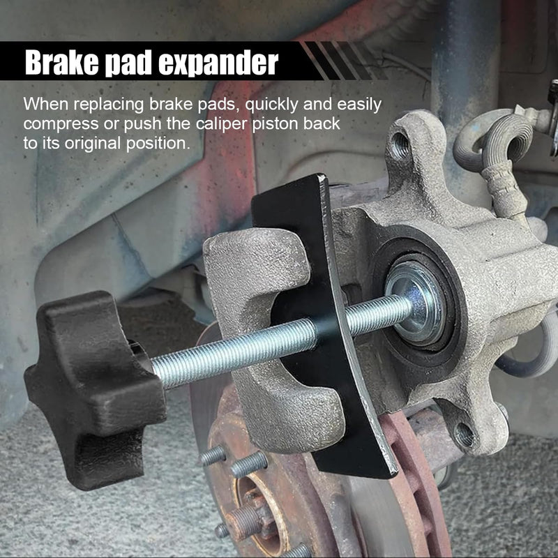 Brake Pad Spreader, 360 Degree Swivel Joint Disc Brake Pad Separator Tool, Heavy Duty Disc Brake Caliper Support Tool Set, Inner Brake Piston Compressor for Installing Pads on Most Cars