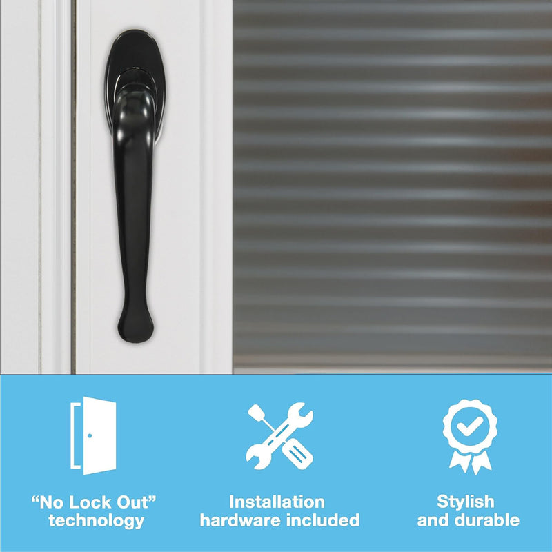 Wright Products - Villa Pull Handle for Screen and Storm Doors, Black