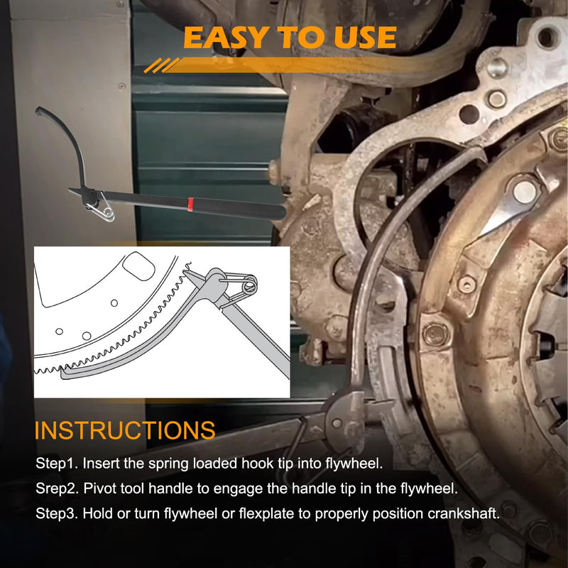 Flywheel Turner Wrench Turning Tool for Turning and Holding Flex Plates and Flywheels