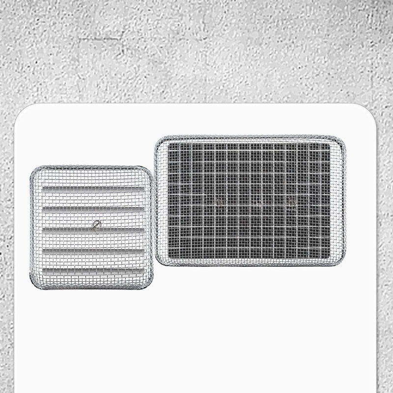 Tatuo Flying Insect Screen RV Furnace Vent Cover Water Heater Vent Cover Stainless Steel Mesh with Installation Tool (8.5 x 6 Inch) 8.5 x 6 Inch