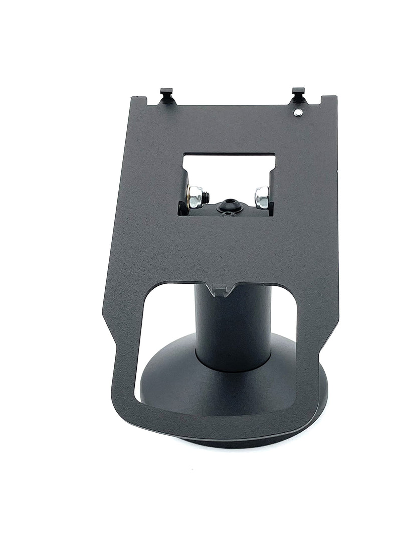 Verifone M400/M440 Swivel and Tilt Low Profile 4" Terminal Stand, Screw-in and Adhesive, Black