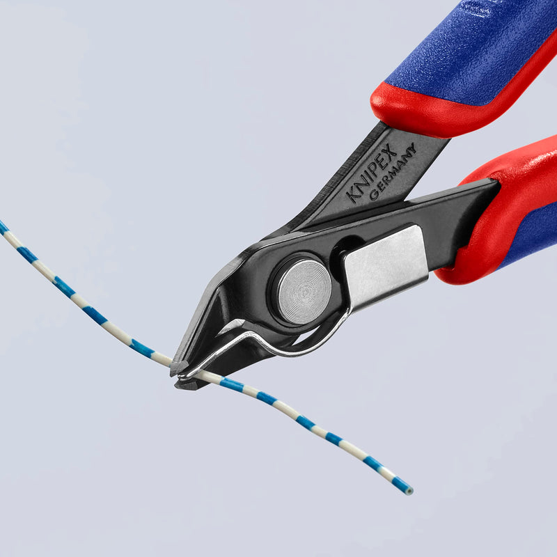 Knipex 78 91 125 Electronics Cutter "Super-Knips" 4,92" with lead catcher Multi-colour 125 mm Burnished, wire clamp, very small facet Standard packaging