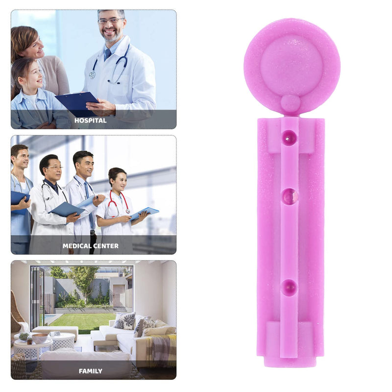 Disposable blood lancets universal cosmetic lancets: 100 pieces blood sugar lancing device for blood sugar measurement capillary blood collection hospital safety lancets lancing device blue 23G