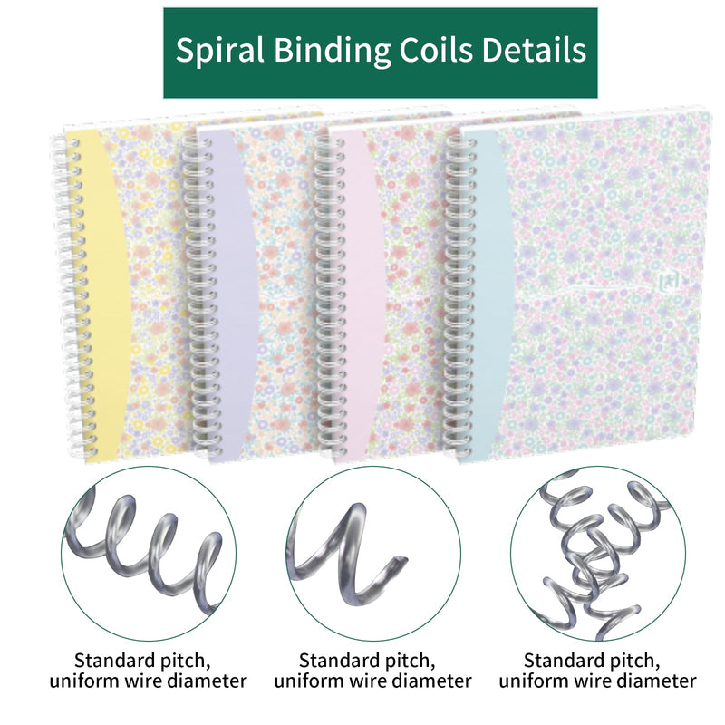 Jerliflyer Spiral Binding Coils, Spiral Binding, 20PCS 30 Hole Binding Coils for Business and Educational Purposes A4 Paper 13mm*30 Transparent