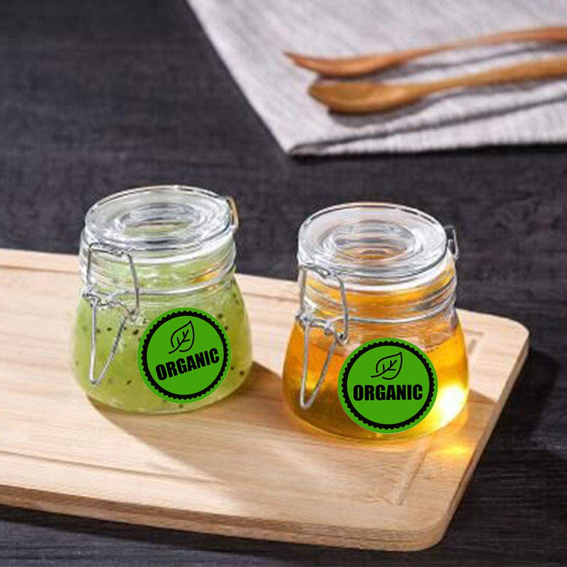 [Australia - AusPower] - Organic Stickers,1.5 Inch Organic Food Rotation Labels，Adhesive Round Circle Dots Organic Stickers 500 Labels Per Roll 