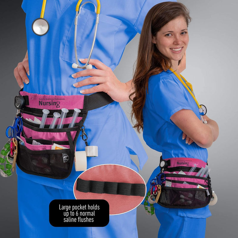 Kangapak Nurse Fanny Pack Multi Compartment Waist Organizer Tool Bag for Students, Practitioners & Medical Professionals Purple Haze