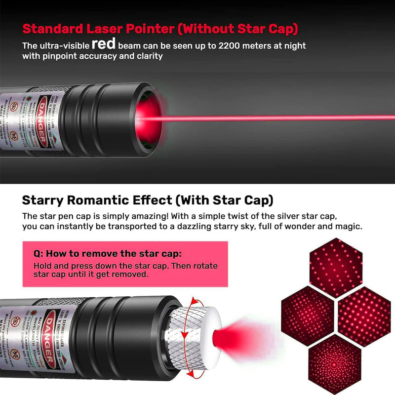 IVVTRYI Red Laser Pointer USB Charging Office Teaching Flashlight Laser Pointer Cat Toy Indoor Training Cat