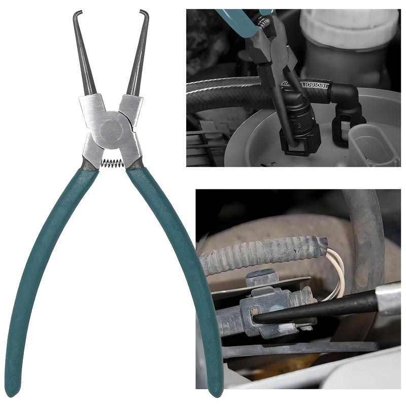 2 Pcs 9 Inch Electrical Disconnect Pliers Automotive Hose Disconnect Plier Fuel Line Petrol Clip Pipe Pliers Fuel Line Petrol Clip Pipe Pliers Hose Pipe Clamp Clip Fuel Filter Caliper