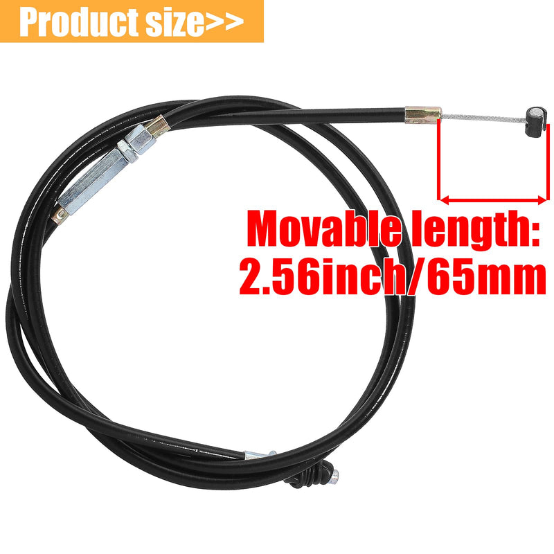 50inch Adjustable Black Clutch Cable for 50cc-90cc 110cc 125cc 140cc 150cc 200cc 250cc Motorcycle ATV Quad Scooter Go Kart Moped Pit Dirt Bike Tricycle Buggy Apollo Chinese KLX XR CRF SSR SDG