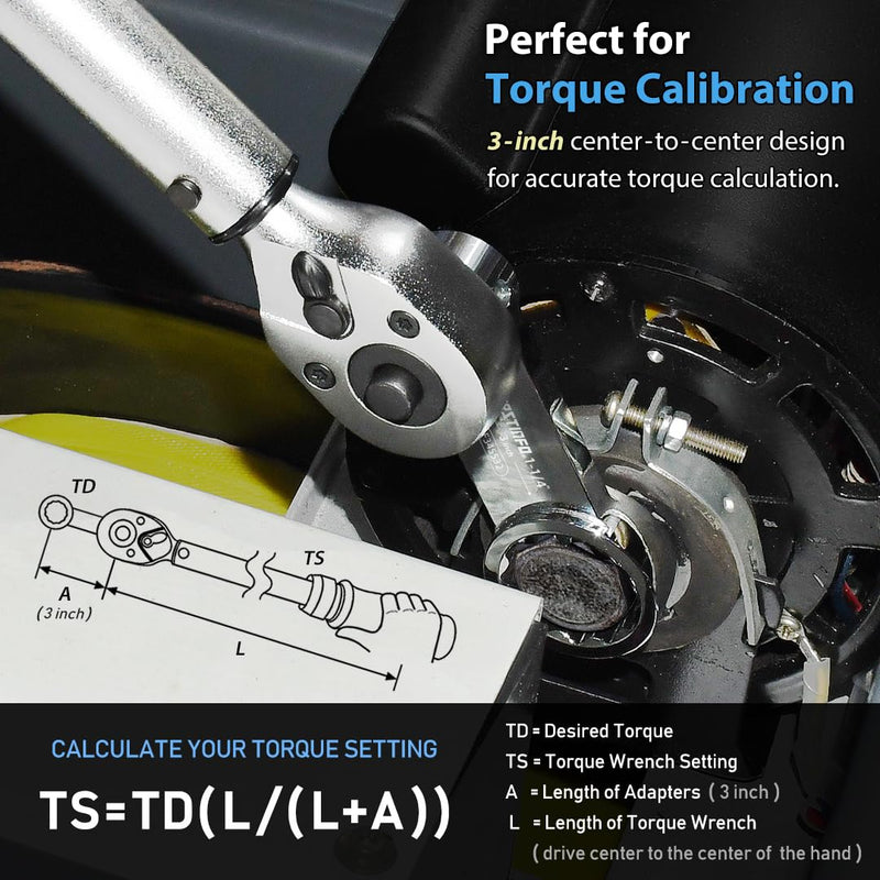 FIRSTINFO F345532 1/2-inch Drive 1-1/4" Torque Adapter, 12-Point Box End with CR-V Construction 1/2-inch Drive / 1-1/4"