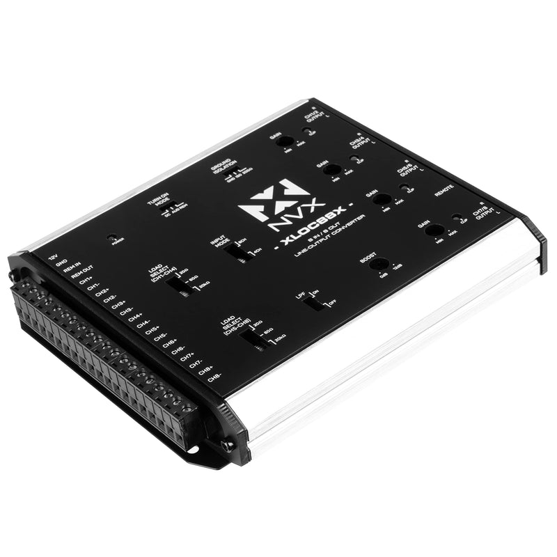 NVX XLOC88X 8 inputs / 8 outputs High Voltage Active Line Output Converter with Impedance Matching and Remote Level Control 8 Input | 8 Output