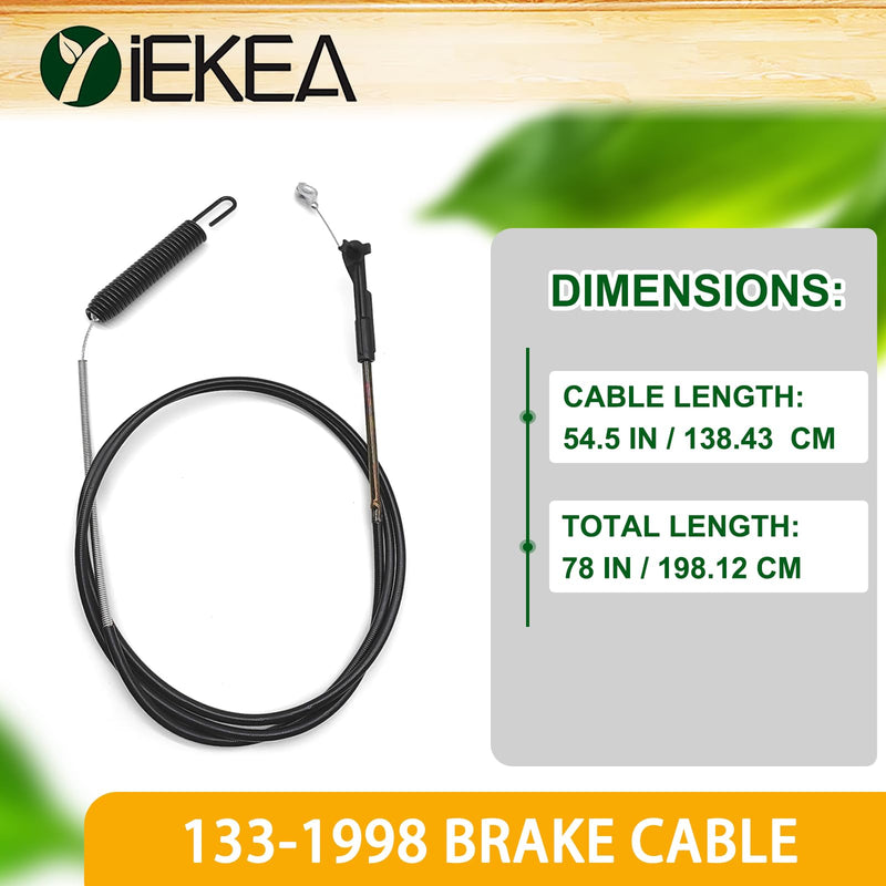 133-1998 Blade Engagement Cable for Toro Timemaster 30 inch 21199, 21199HD, 20976, 20978, 21200, 21810, 21811 Lawn Mowers Replace 133-1998 Brake Cable