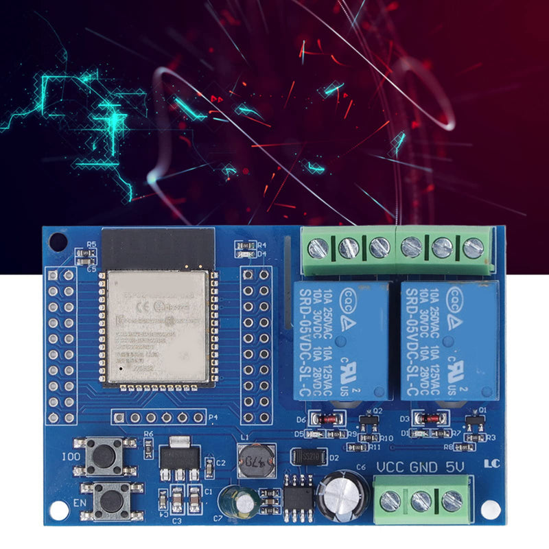 ESP32 2 Channel 5V Relay Module 4MB Flash Large Capacity Programmable Relay Board for Secondary Development Learning