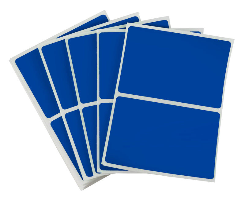 ChromaLabel 2 x 3 inch Name Tag Stickers, 150 Labels per Pack, Dark Blue