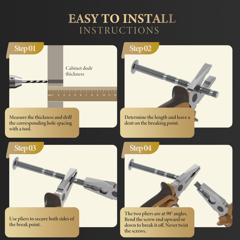 Haliwu 10 Pack Brushed Nickel Cabinet Knobs T-bar Silver&Gold Kitchen Handles Dresser Drawer Hardware T-bar knob Brushed Nickel & Matte Gold