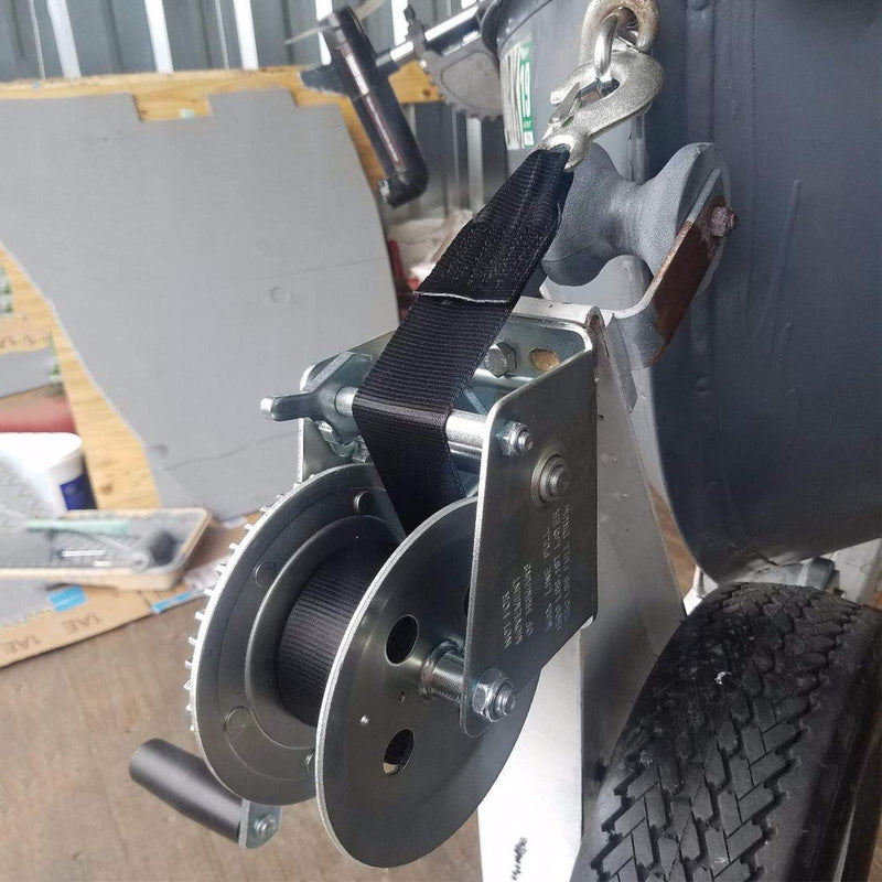 Marine Boat Trailer Winch Strap with Hook, Marine Winch Strap Replacement for Boat Jet Ski Loading, Launching and Retrieving ¡­