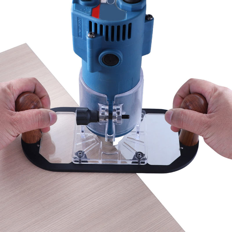 Woodworking Trimmer Router Base, Prevent Sliding Multifunctional High Strength Woodworking Trimmer Base for DIY