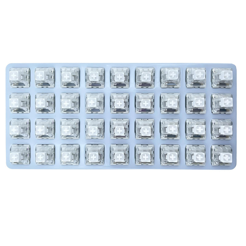 Kailh Box White Clicky Switch Mechanical Keyboard Switches for Gaming & Typing | Hot-Swappable, Dustproof, 3-Pin & 5-Pin Compatible（72pcs） 72PCS