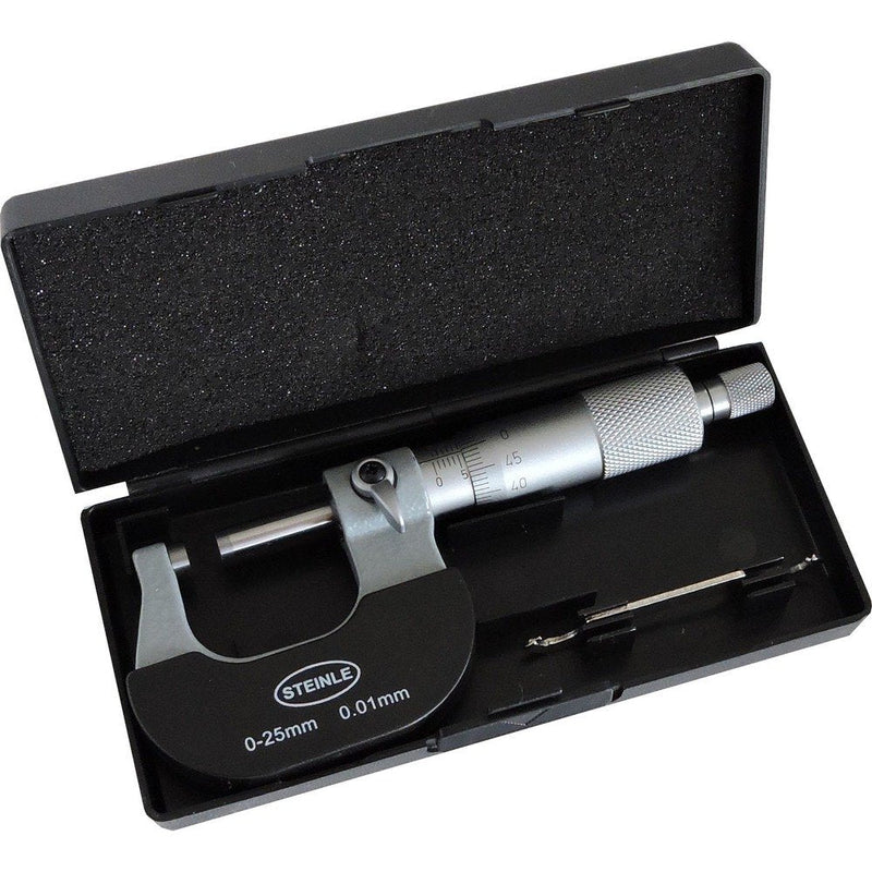 STEINLE outside micrometer 0-25 mm DIN 863 Type: 2130 Promotional price valid until May 31, 2024 Only while stocks last