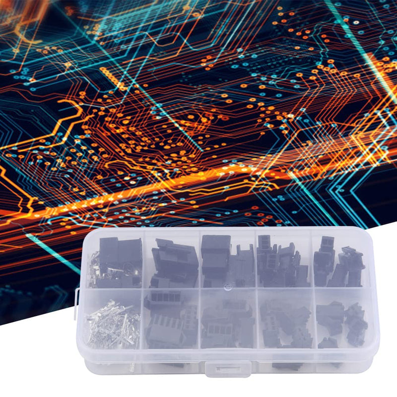 SM Connector JST-2.54mm Male Female Cable Terminals Jumper Crimp Pin Header Connector Housing Kit - 200PCS,Terminals