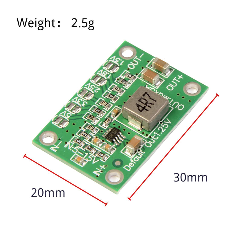 LAOMAO DC-DC Step Down Converter DC 5V-16V to 1.25V/1.5V/1.8V/2.5V/3.3V/5V 3A Adjustable Buck Voltage Converter Power Supply Adapter DC DC Converter Power Supply Module Power Supply Adapter (5 Pack)