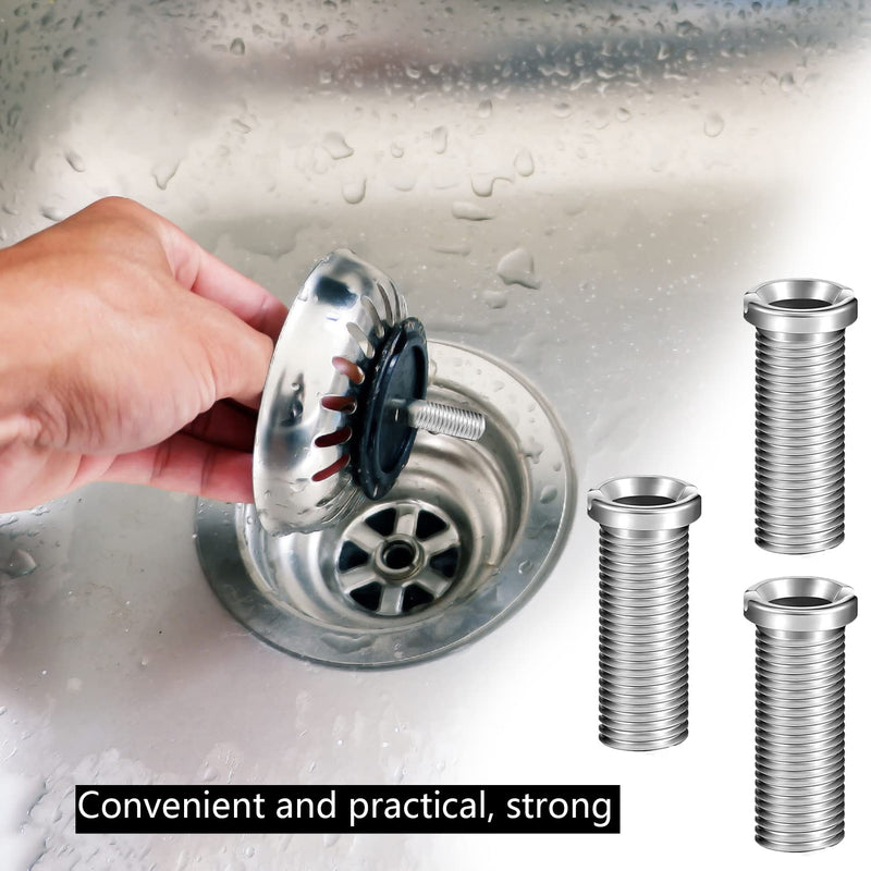 ZIOYA 4 pieces hollow screw sink 35 mm stainless steel drain strainer screw banjo screw for strainer basket valves for strainer stopper sink kitchen drains drain set accessories