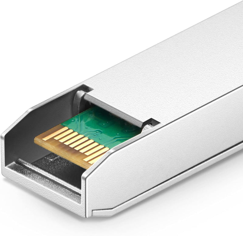 QSFPTEK 10GBASE-T SFP+ to RJ45 Module, 10Gb Ethernet Copper RJ-45, 10 Gigabit Mini gbic Networking Transceiver Compatible with HPE BladeSystem 813874-B21, up to 30m